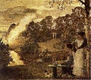 Konstantin Somov Firework Display oil painting